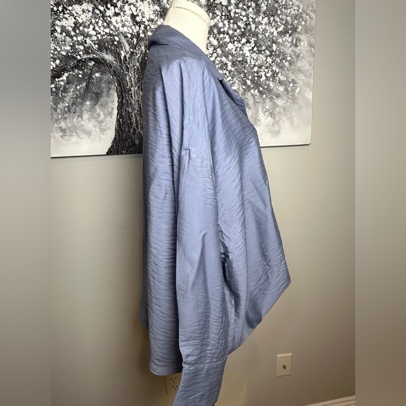 Anthropologie The Dylan long sleeve wide placket blouse boho dusty size S NWT - Picture 7 of 16